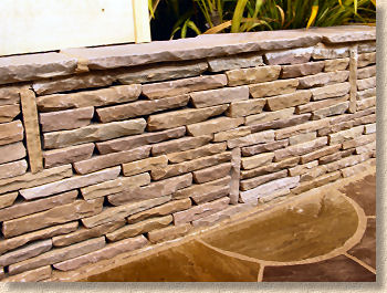 natural stone walling