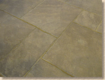 flamed oak paving