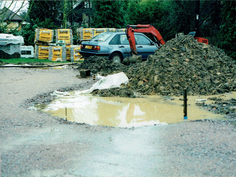 sub base drain to sump