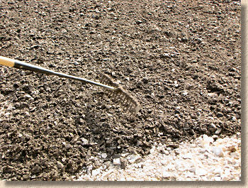 raking the sub-base