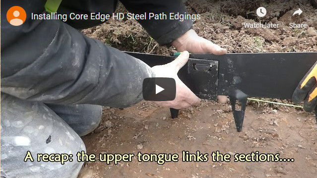 install CoreEdge steel edging