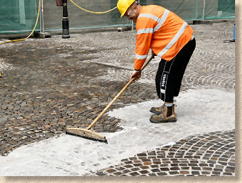 using squeegee