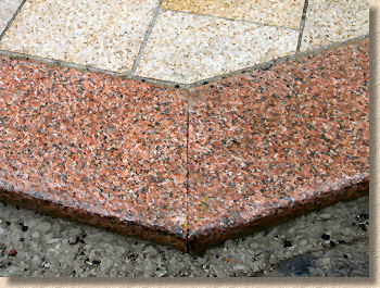 mitred granite kerb