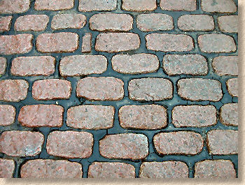 red granite setts