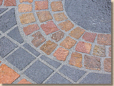 resin mortar with porphyry setts