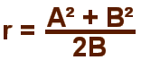 radius calculation equation