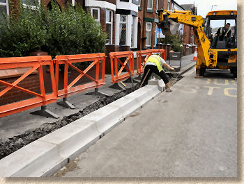 completing the kerb line