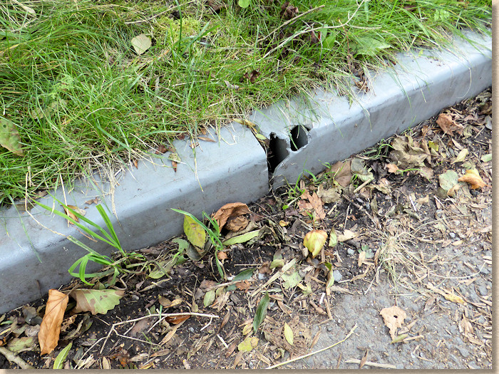 failed plastic kerb failed plastic kerb