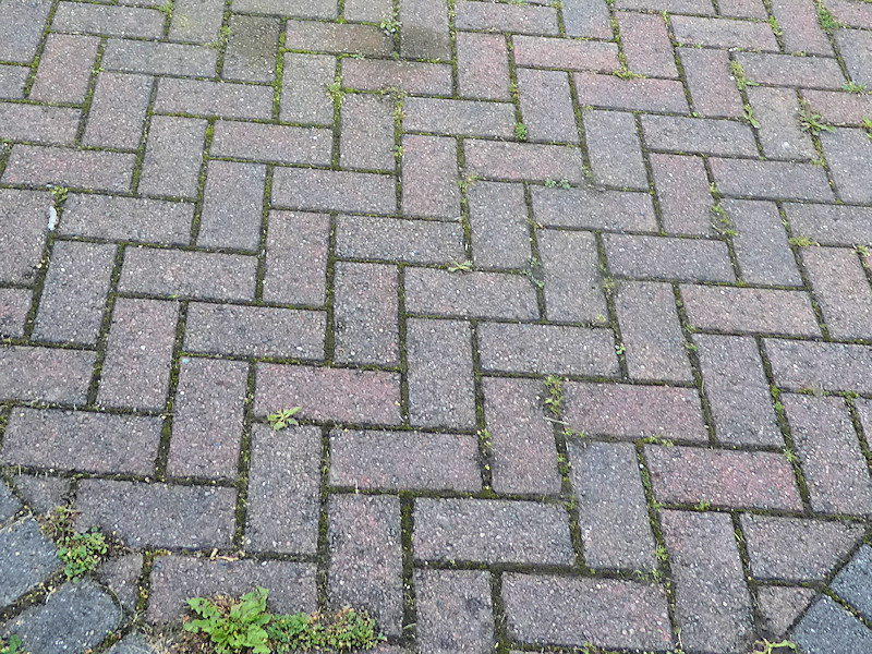 block paving before treatment