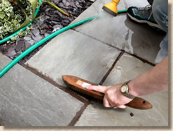 Removing Stains, How To Get Cement Stains Off Patio Slabs