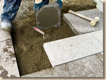 laying granite