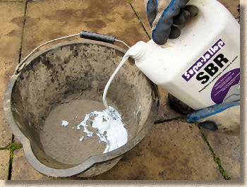 add sbr to cement