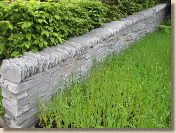 Westmorland green slate walling