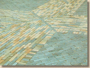 melange clay pavers