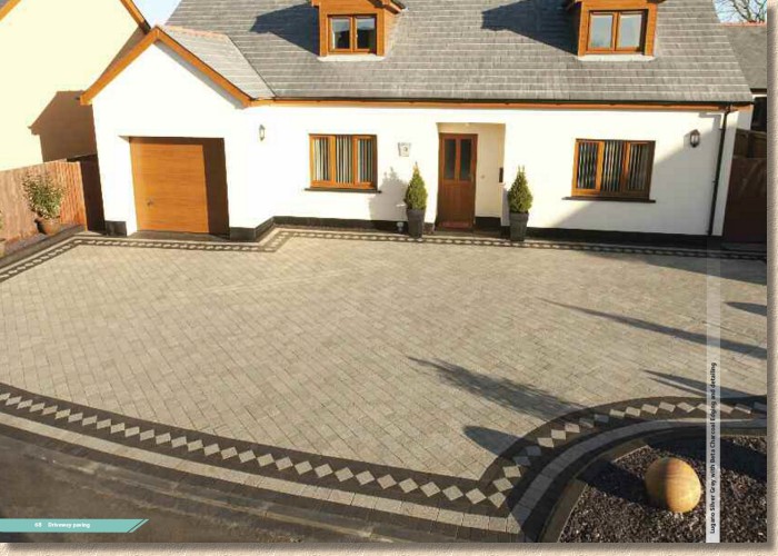 lugano block paving with harlequin edge course