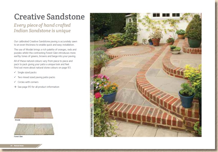 sandstone paving