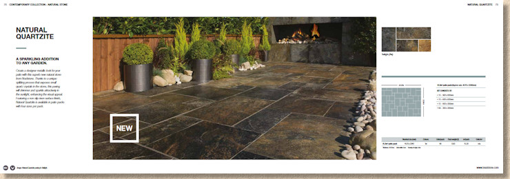 quartzite paving