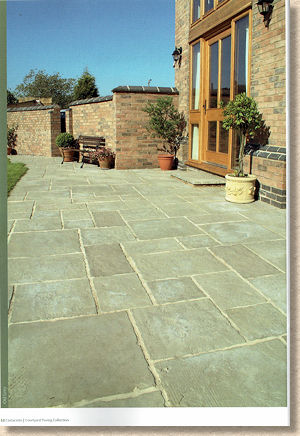 castacrete courtyard paving