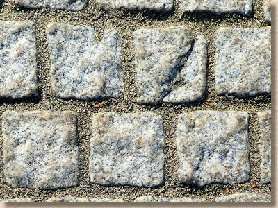 stained granite cubes