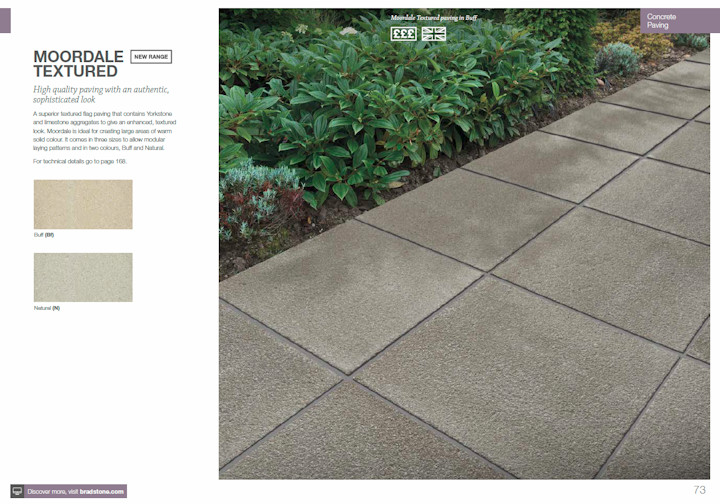 Moordale textured paving