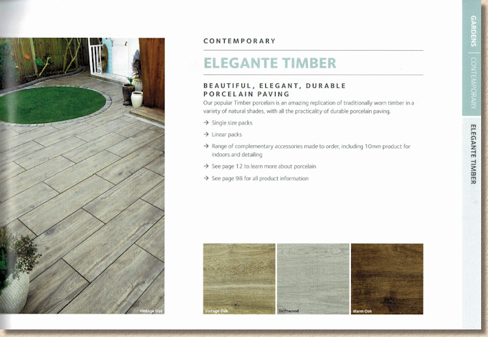 Timber effect porcelain