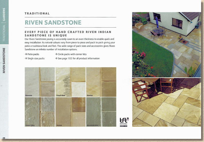 sandstone paving