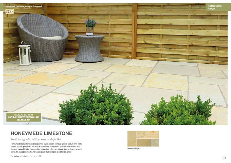 bradstone honeymede paving