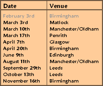 training schedule