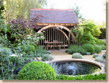 pergola and pool