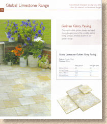 Old Glory limestone paving