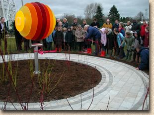 cutting the ribbon