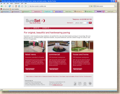 sureset web site