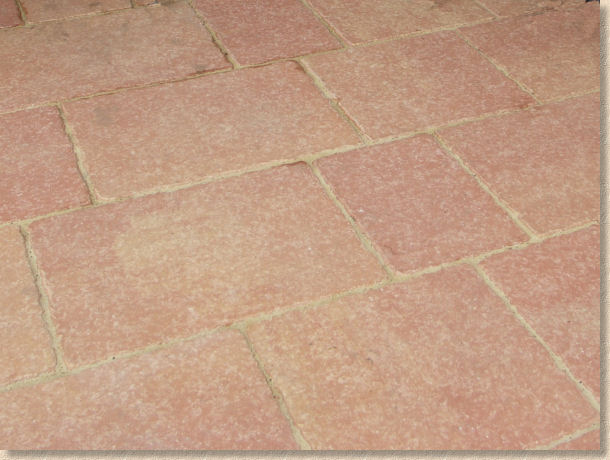 terracotta flag paving