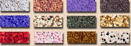 coloured gravels