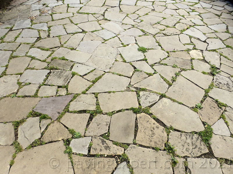 crazy paving at Norwich Cathedral
