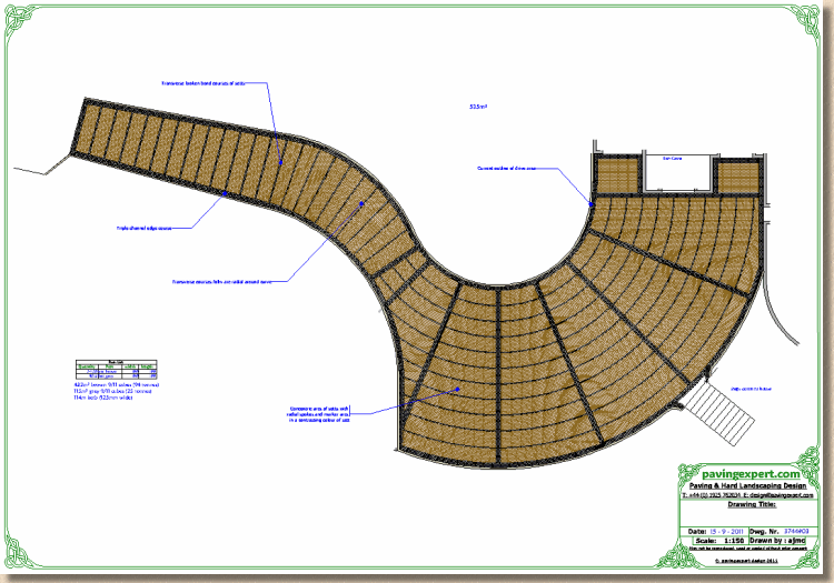 sett semi-circle design