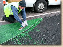 hand trowelled