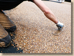 trowelling resin bound surfacing