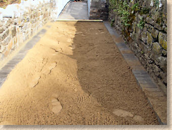 sand levelled