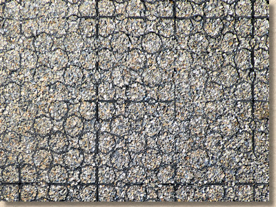 gravel-filled grid pavers