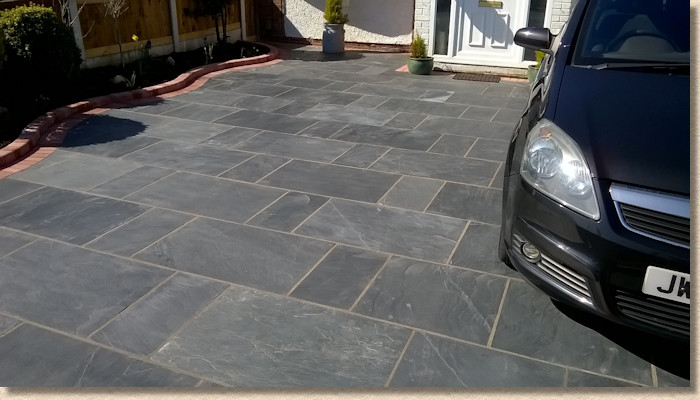 slate flagstone driveway