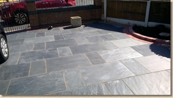 Midnight Slate flagstones to drive