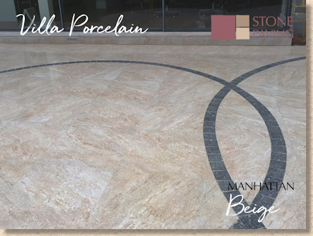 Manhattan Beige Porcelain Paving