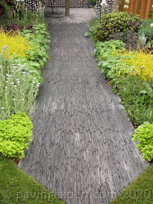 slate on edge pathway