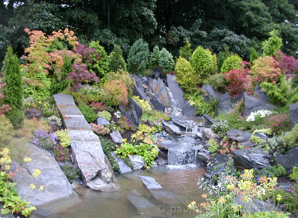 slate needles waterfall