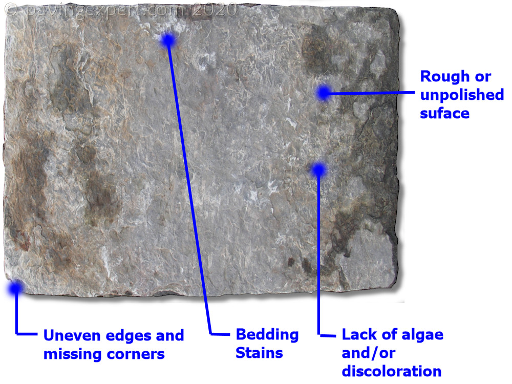 underside of yorkstone flag