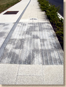 granite cycleway paving