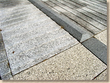 granite cycleway paving