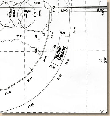 spot heights on plan